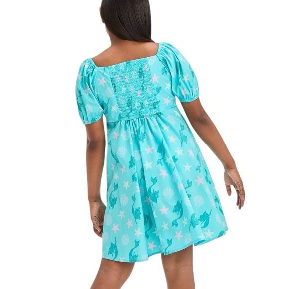 DISNEY PRINCESS girls the Little mermaid casual dress square neck dress XL/14 - Picture 4 of 6